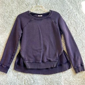 Melrose & Market purple zipper crewneck sweatshirt. XS